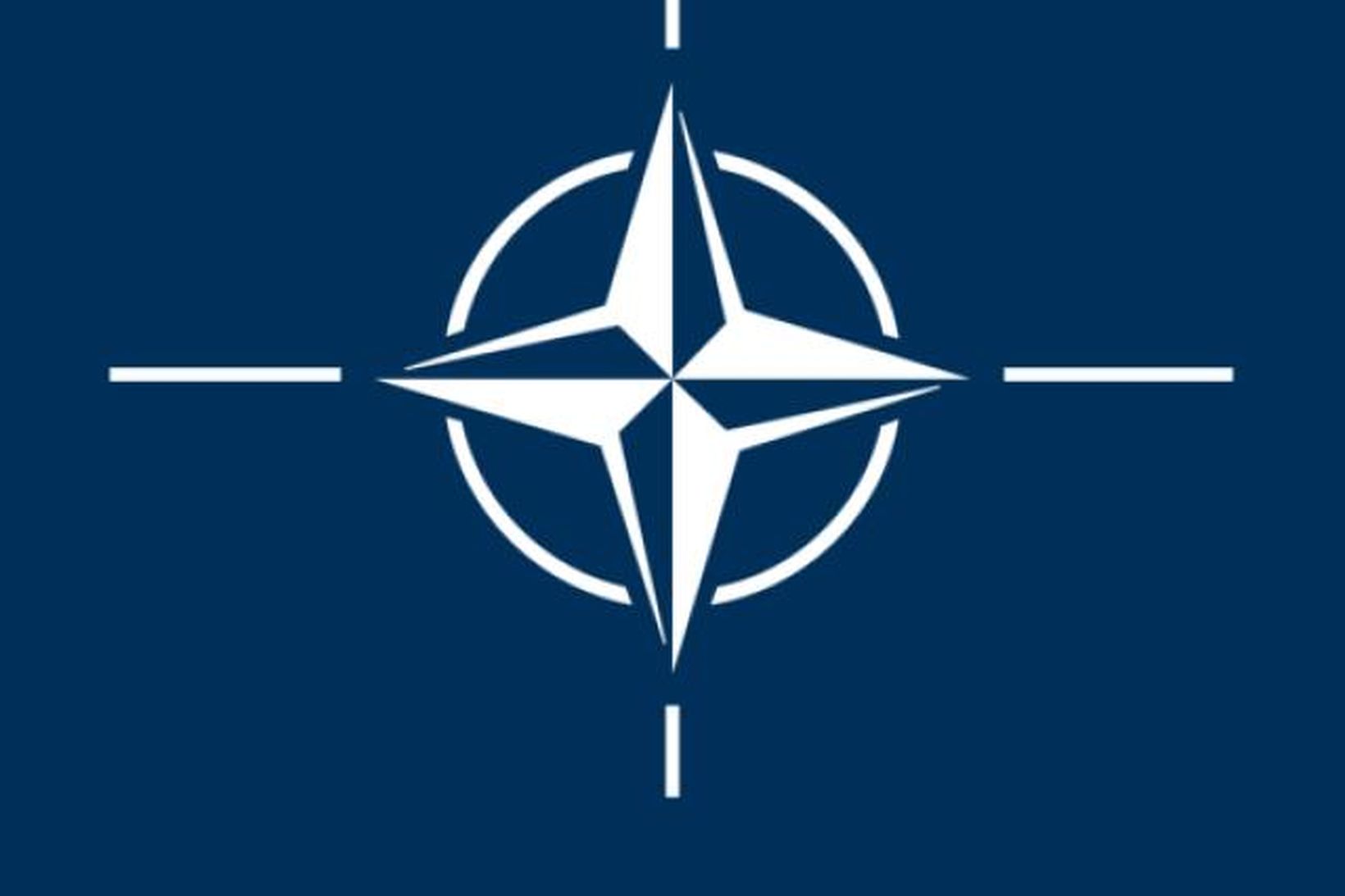 Merki Atlantshafsbandalagsins NATO.