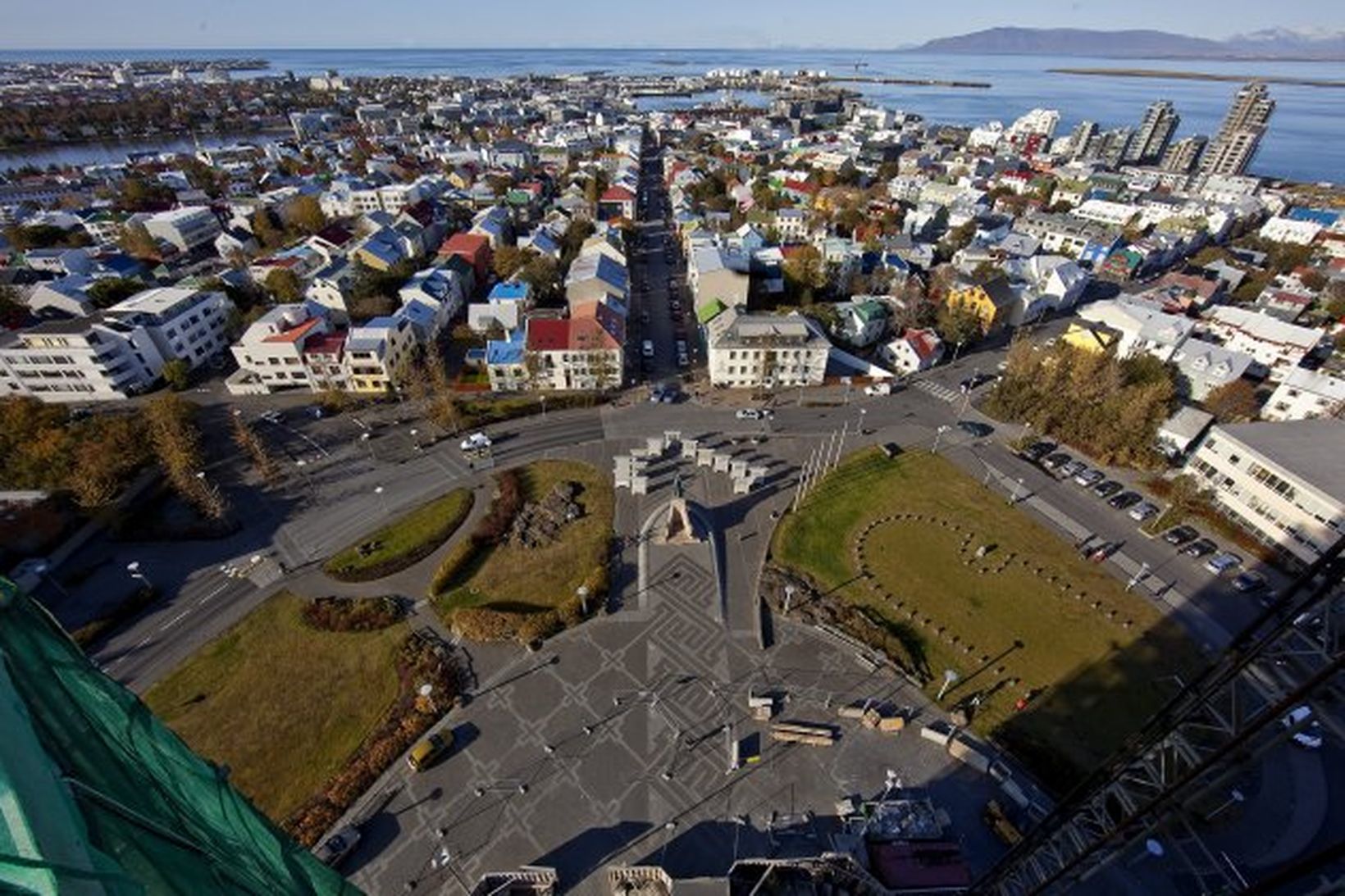 Reykjavík séð frá Hallgrímskirkjuturni.