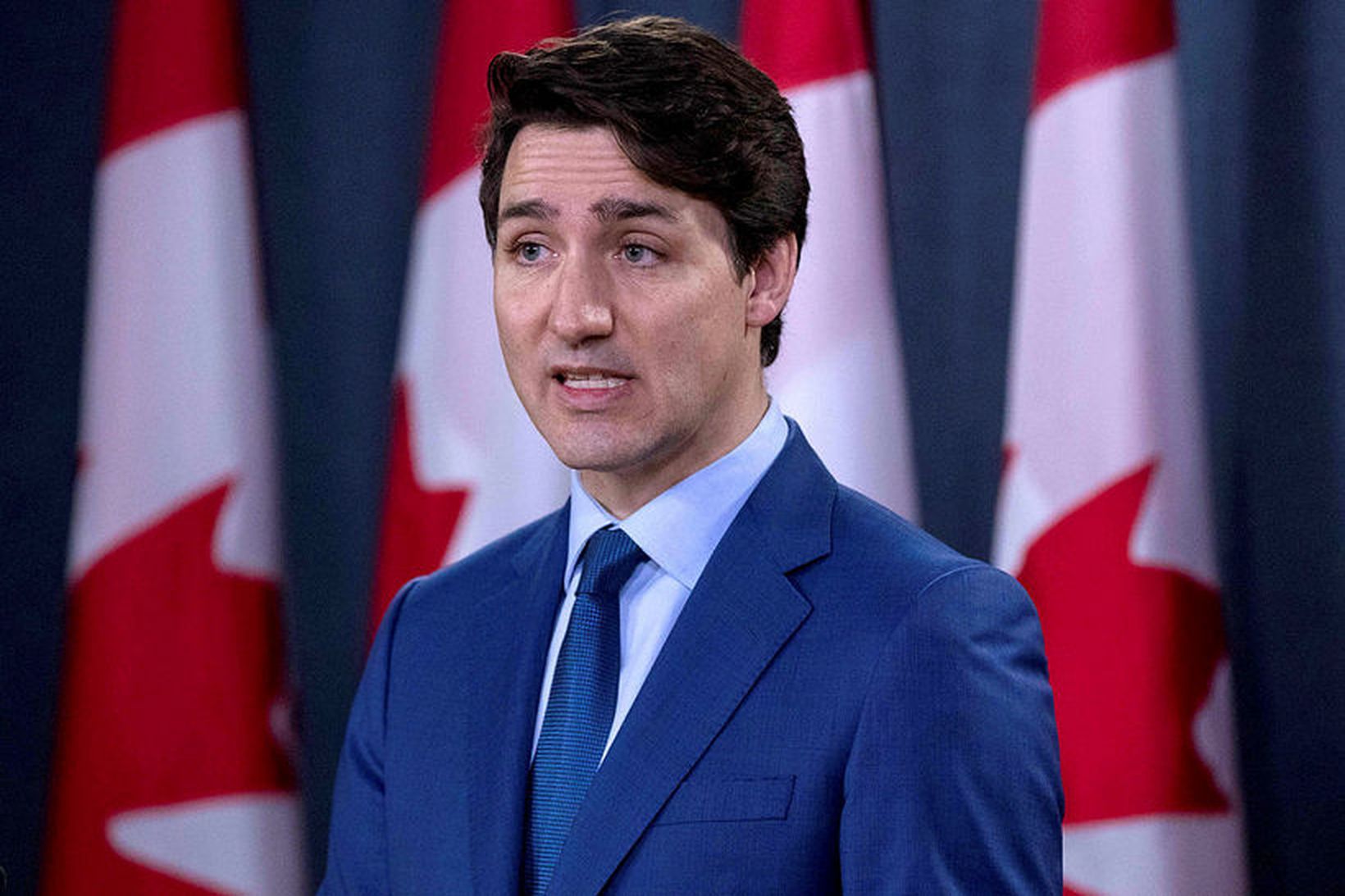 Justin Trudeau, forsætisráðherra Kanada, segir að horfast verði í augu …