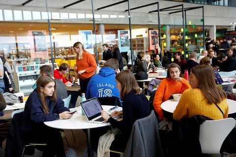 There are about 1,300 foreign students registered at the University of Iceland.