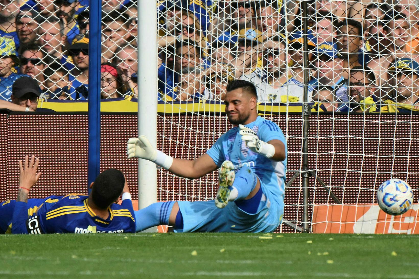 Sergio Romero í leiknum gegn River Plate.