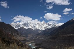 Yarlung Zangbo í Medog-sýslu í Kína.