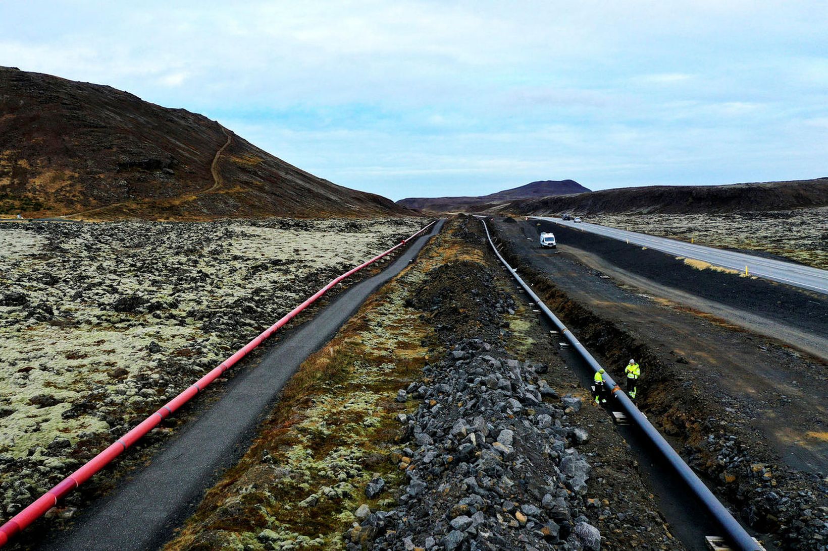 Mynd úr safni af ljósleiðara.