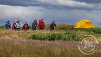 Göngufólk í Grunnavík í Jökulfjörðum