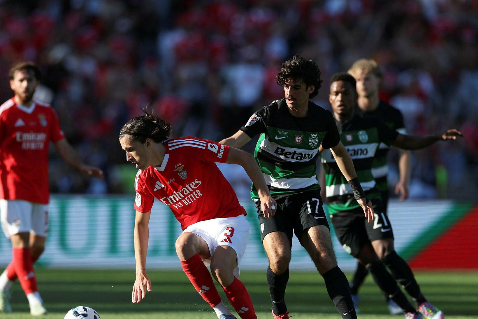 Álvaro Carreras í leik með Benfica.