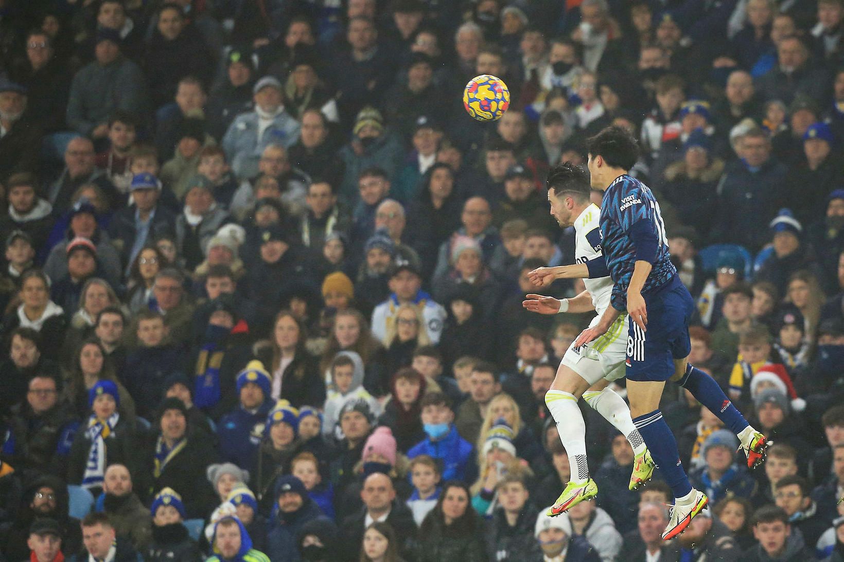 Úr leik Leeds United og Arsenal á Elland Road í …