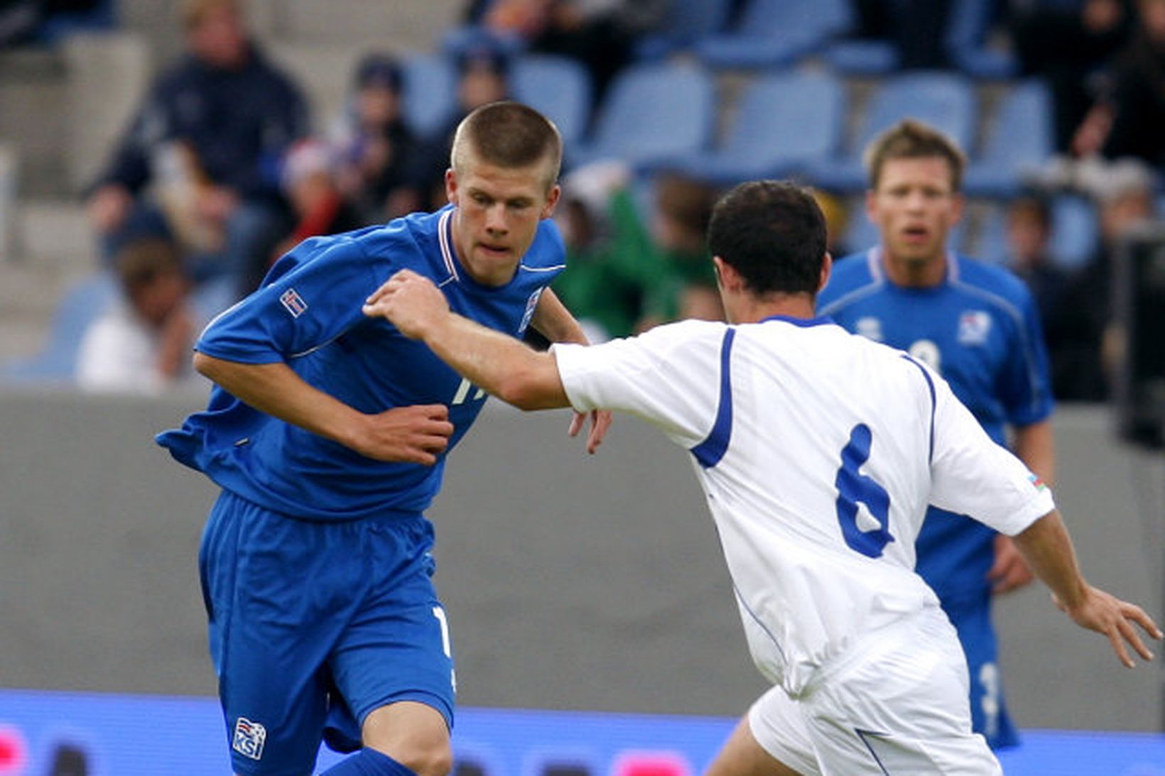 Jóhann Berg Guðmundsson skoraði tvö mörk fyrir íslenska liðið.