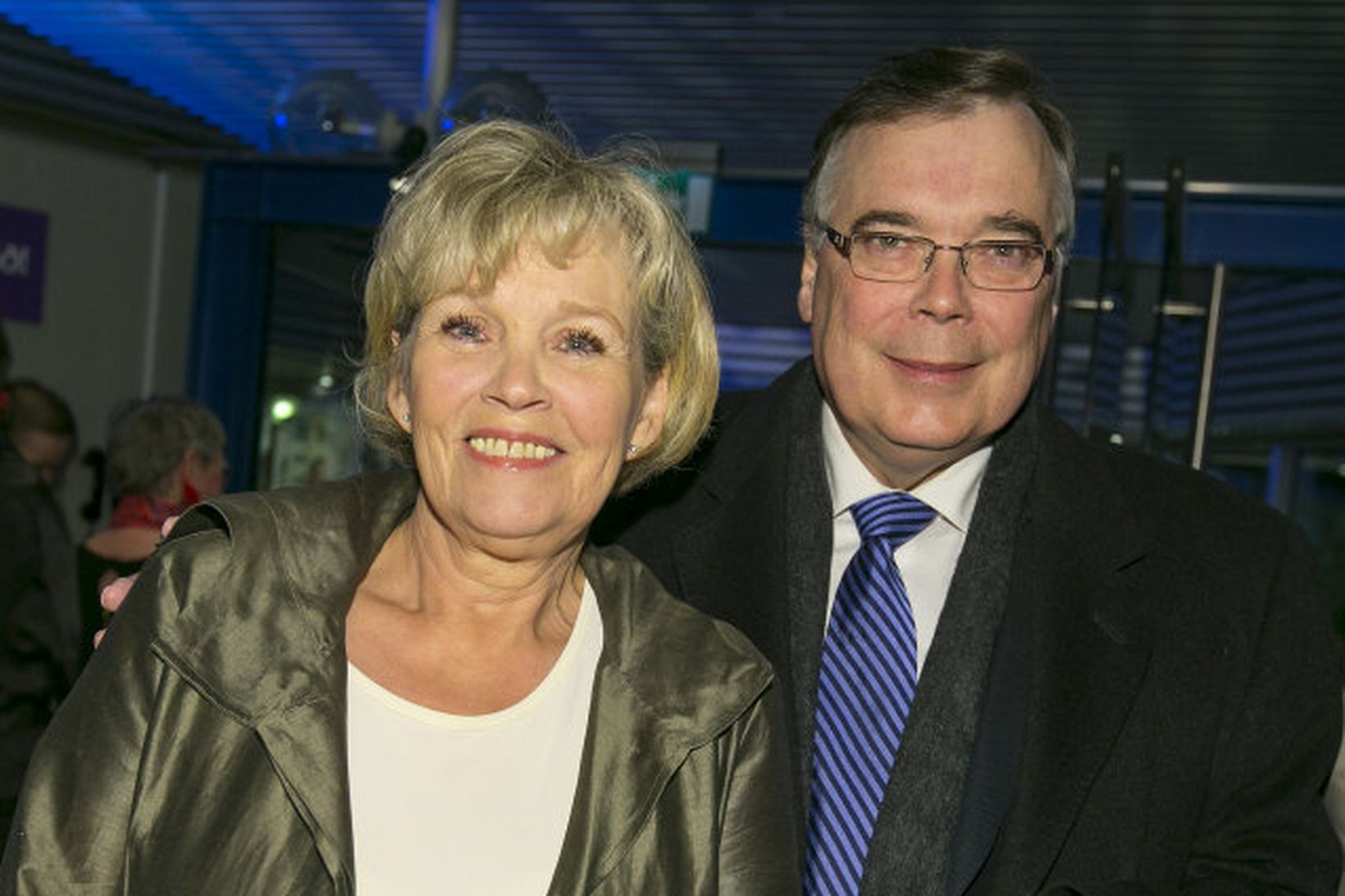 Geir H. Haarde with his wife Inga Jóna Þórðardóttir.