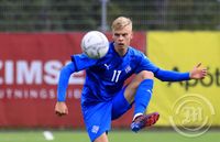 Ísland - Tékkland umspil EM U21 karla í fótbolta