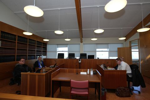 Úr dómsal í Héraðsdómi Austurlands í vikunni þegar aðalmeðferð í Vopnafjarðarmálinu hófs.