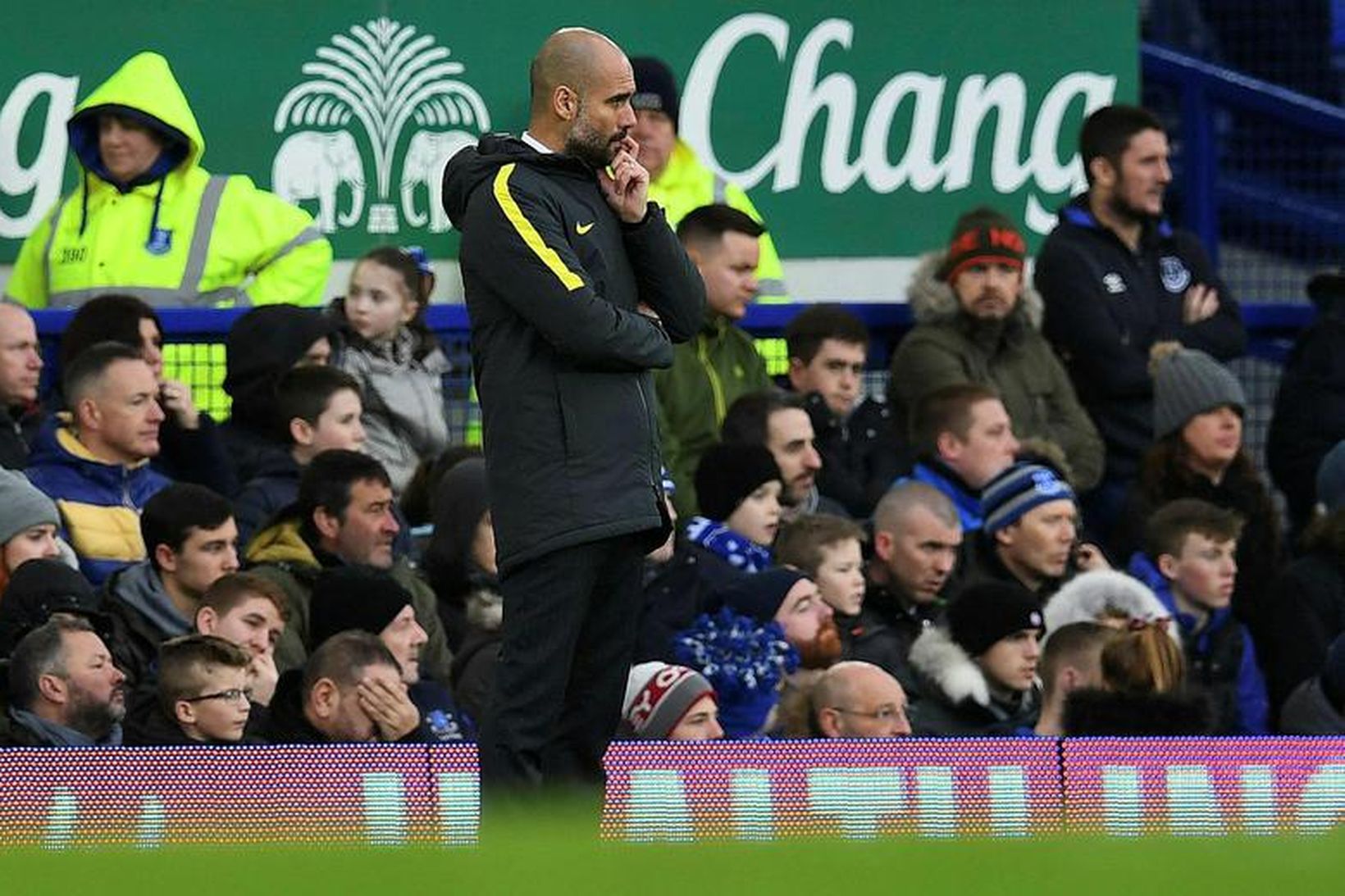 Pep Guardiola, knattspyrnustjóri Manchester City.