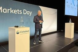 Guðmundur Fertram Sigurjónsson á fjárfestadegi Coloplast á dögunum.