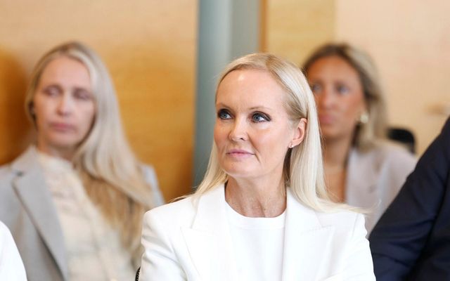 Sigríður Margrét Oddsdóttir, framkvæmdastjóri Samtaka atvinnulífsins, á kynningu skýrslunnar í morgun.
