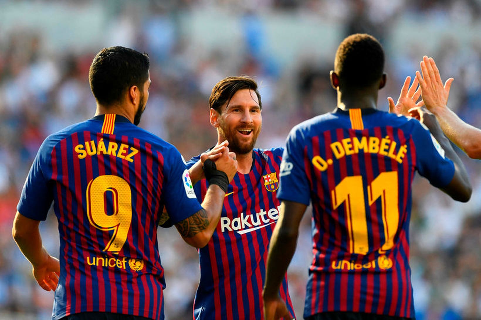 Lionel Messi og félagar taka á móti hollensku meisturunum í …