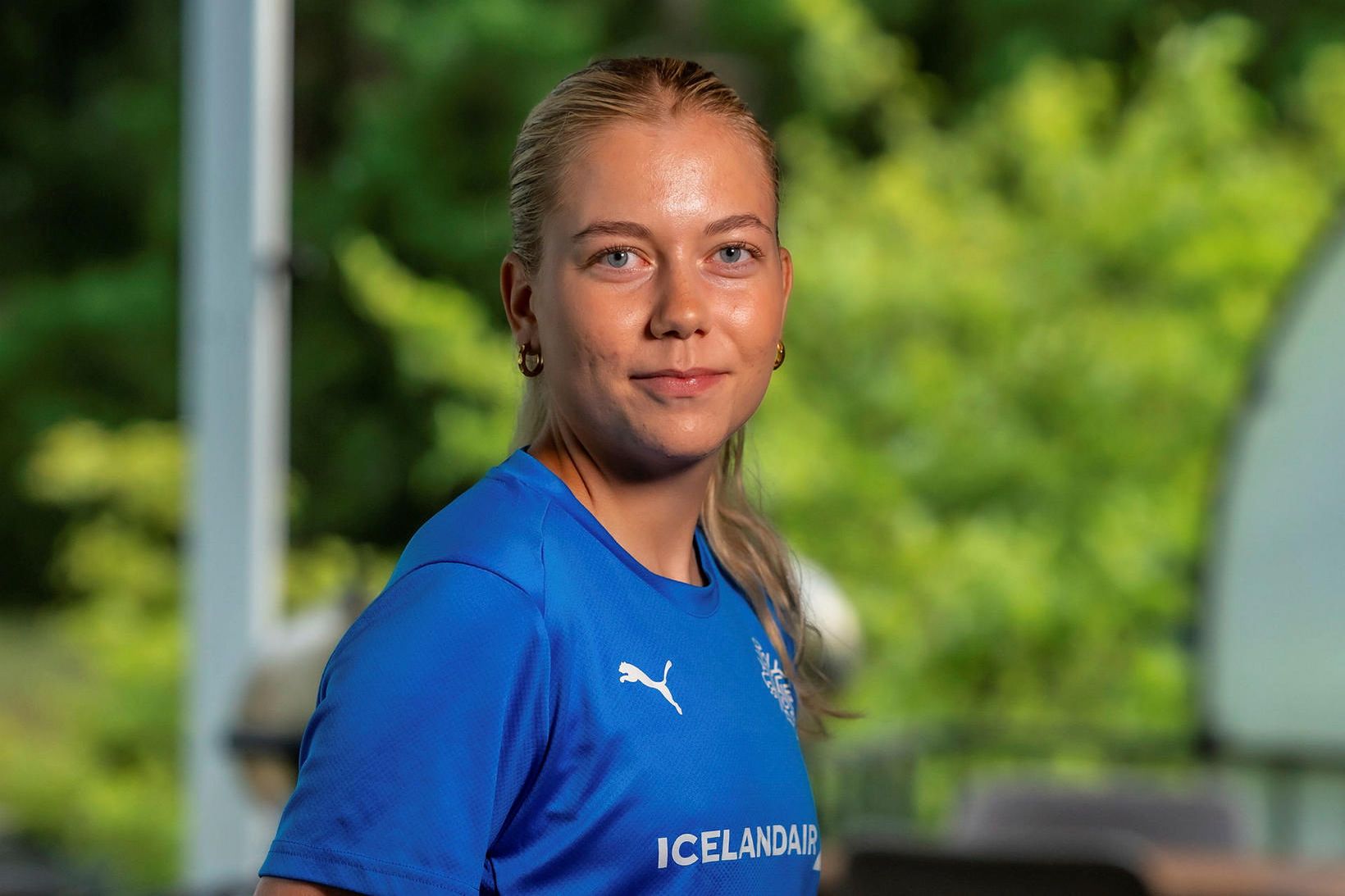 Amanda Andradóttir fékk lítið að spila á EM.