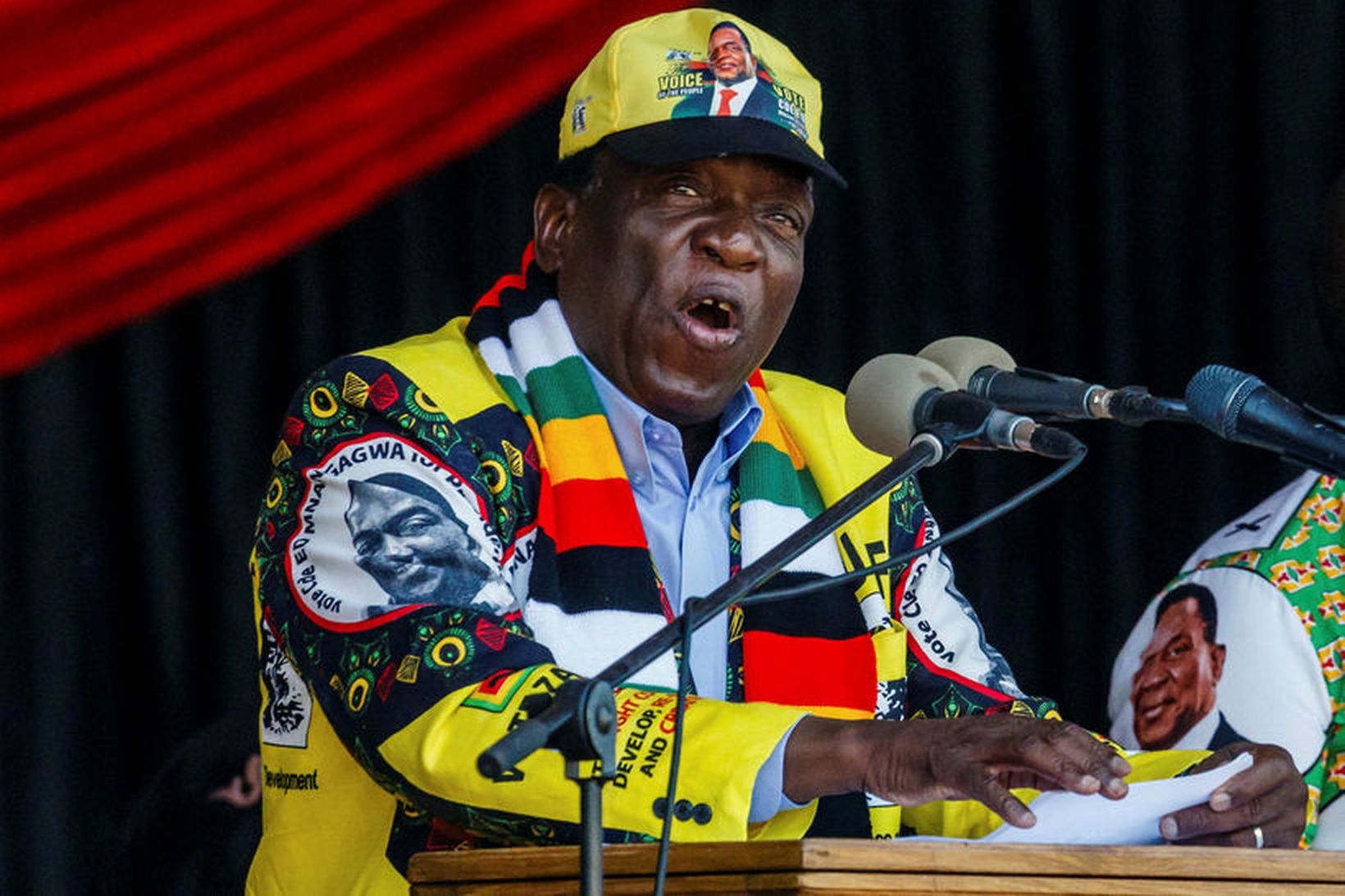 Emmerson Mnangagwa, núverandi forseti og forsetaframbjóðandi ZANU-PF.