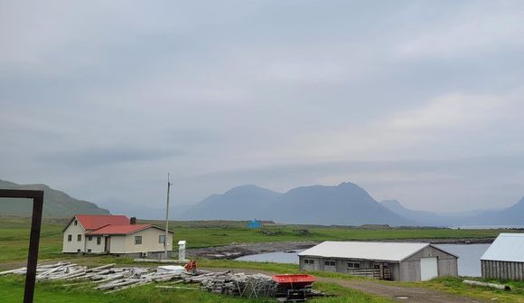 Blá gosmóða og þykk í Árneshreppi