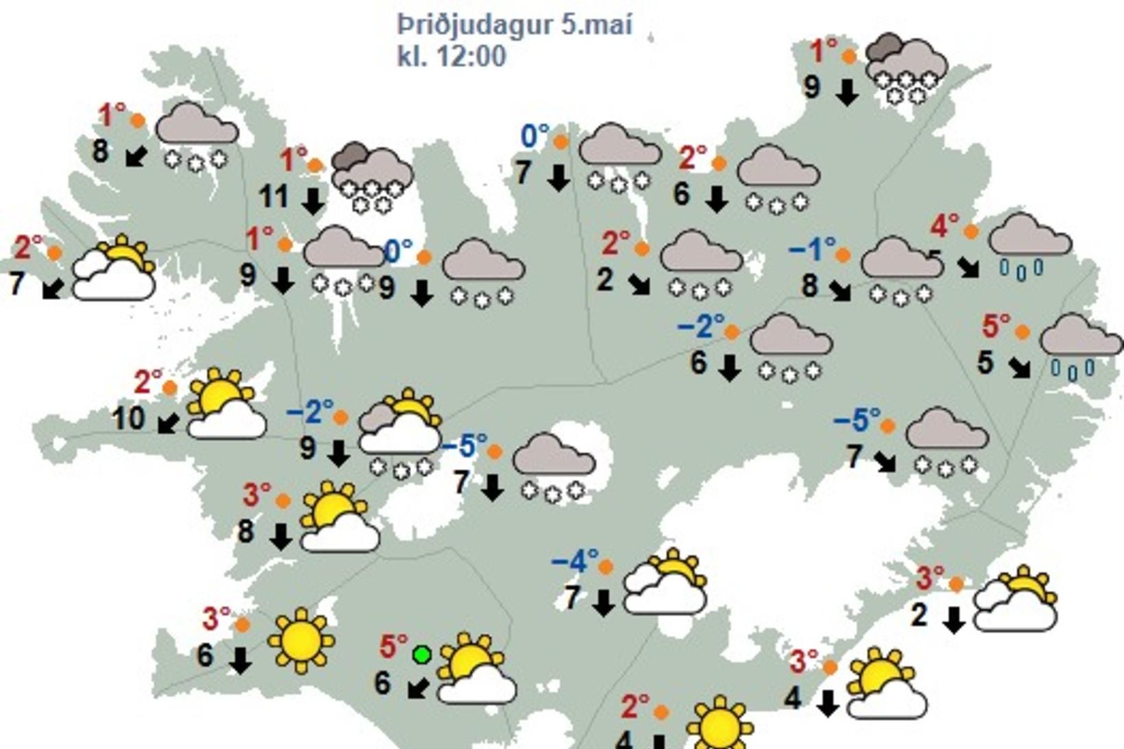 „Heiðarlegt vorhret“ á leiðinni