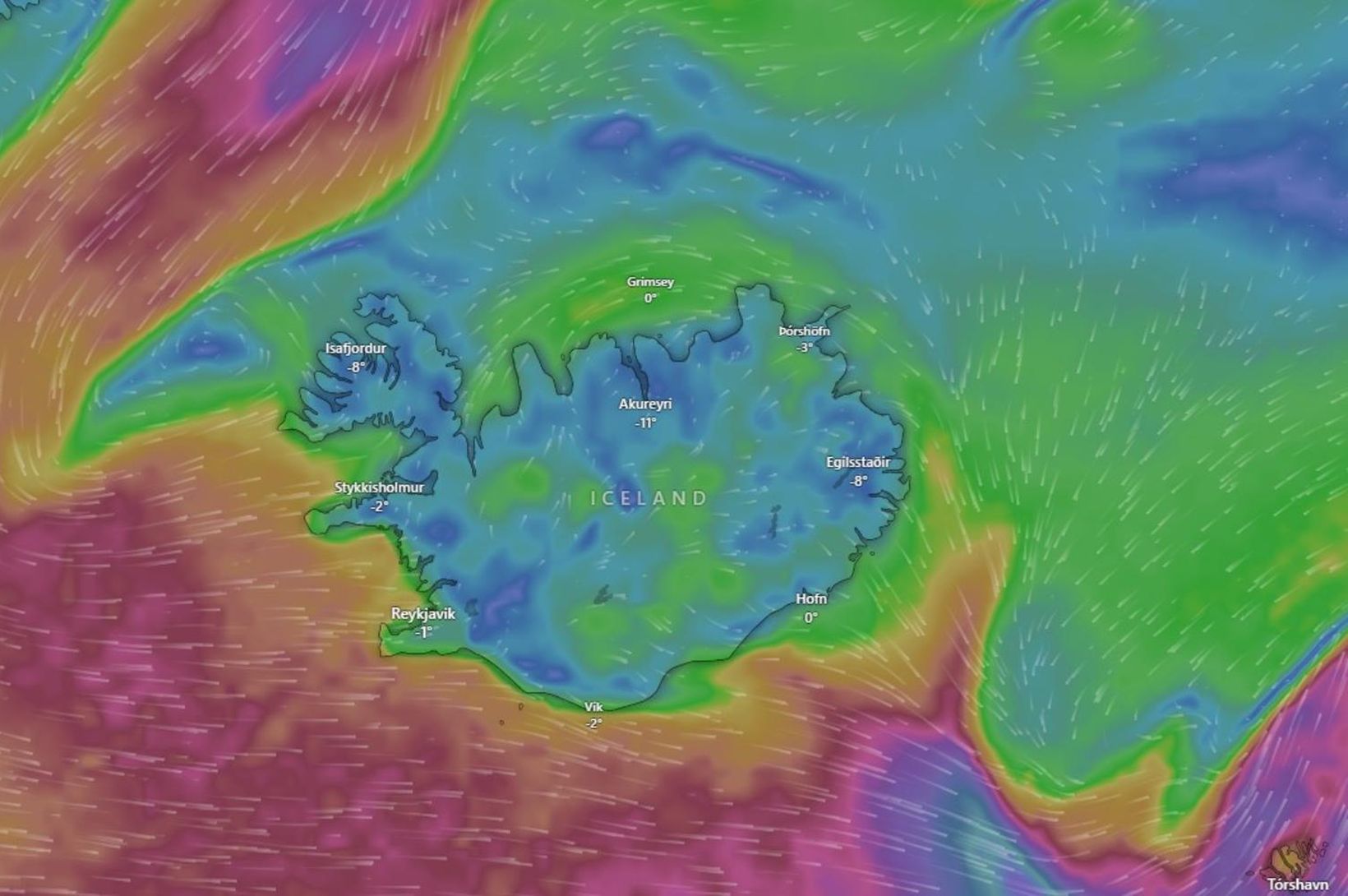 Fylgstu með veðrinu ganga yfir