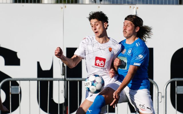 Tarik Ibrahimagic og Örvar Eggertsson eigast við í Garðabæ í kvöld.
