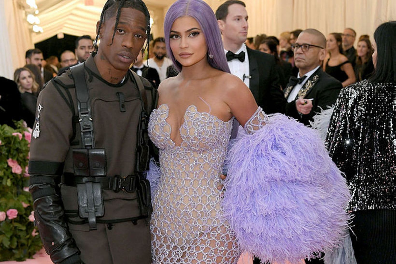 Travis Scott og Kylie Jenner eiga dótturina Stormi sem varð …