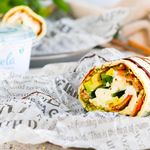 Gómsæt kotasæluvefja með pestó og burrata sem þú verður að prófa
