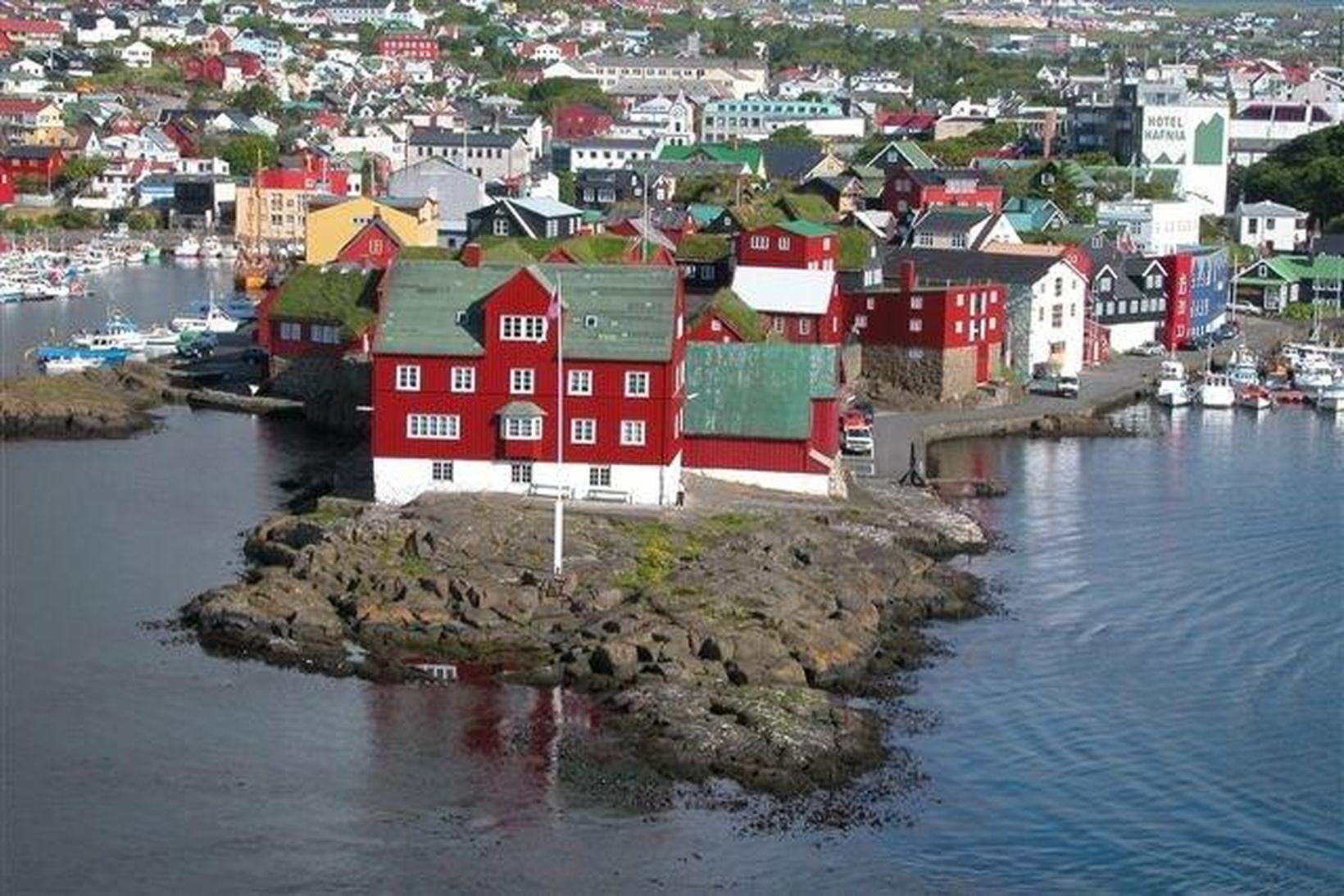 Þórshöfn, höfuðstaður Færeyja.