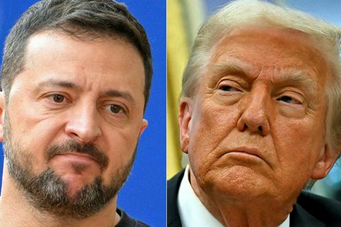 Volodimír Selenskí og Donald Trump.