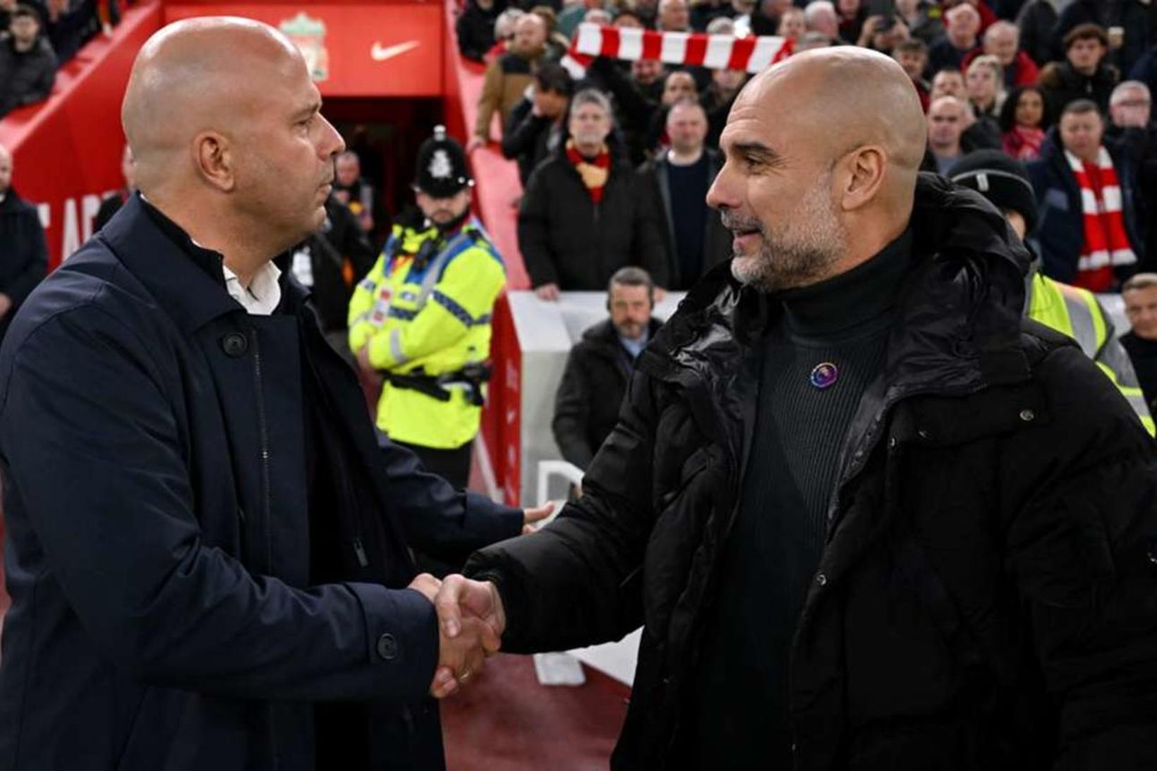 Slot fór fögrum orðum um Guardiola