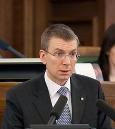 Edgars Rinkevics, Latvian Minister for Foreign Affairs.