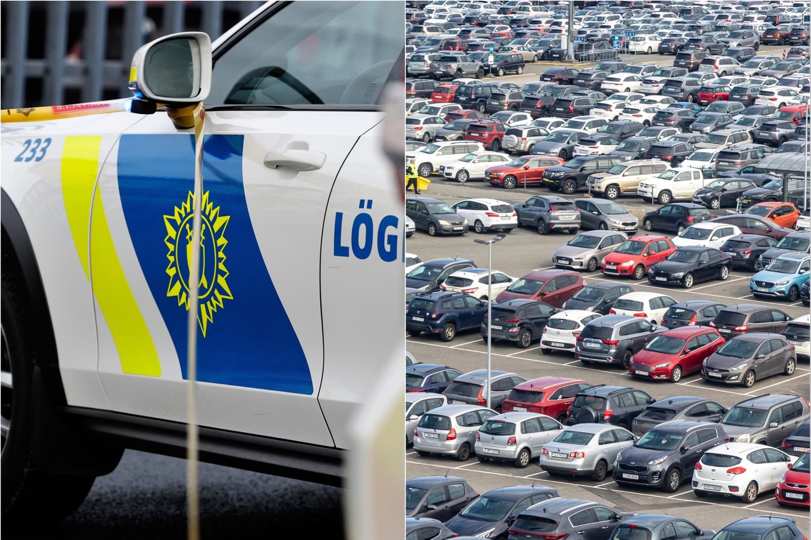 Brotist inn í þrjá bíla á sama stað í Hafnarfirði