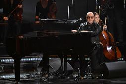 Billy Joel spilaði á Grammýverðlaununum í fyrra.