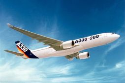 Airbus A330-200 en hún er svipuð vélinni sem hvarf fyrr í dag yfir Atlantshafi.