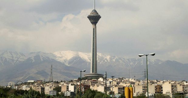 Horft yfir Teheran höfuðborg Íran.