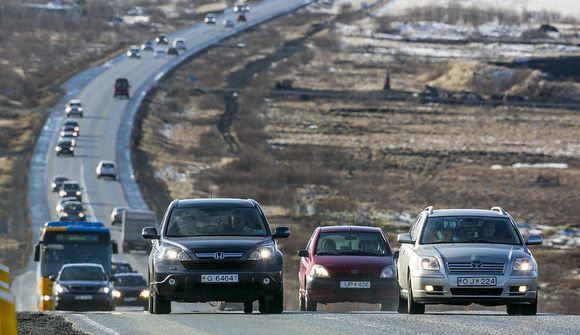 Umferð orðin þung á Suðurlandsvegi