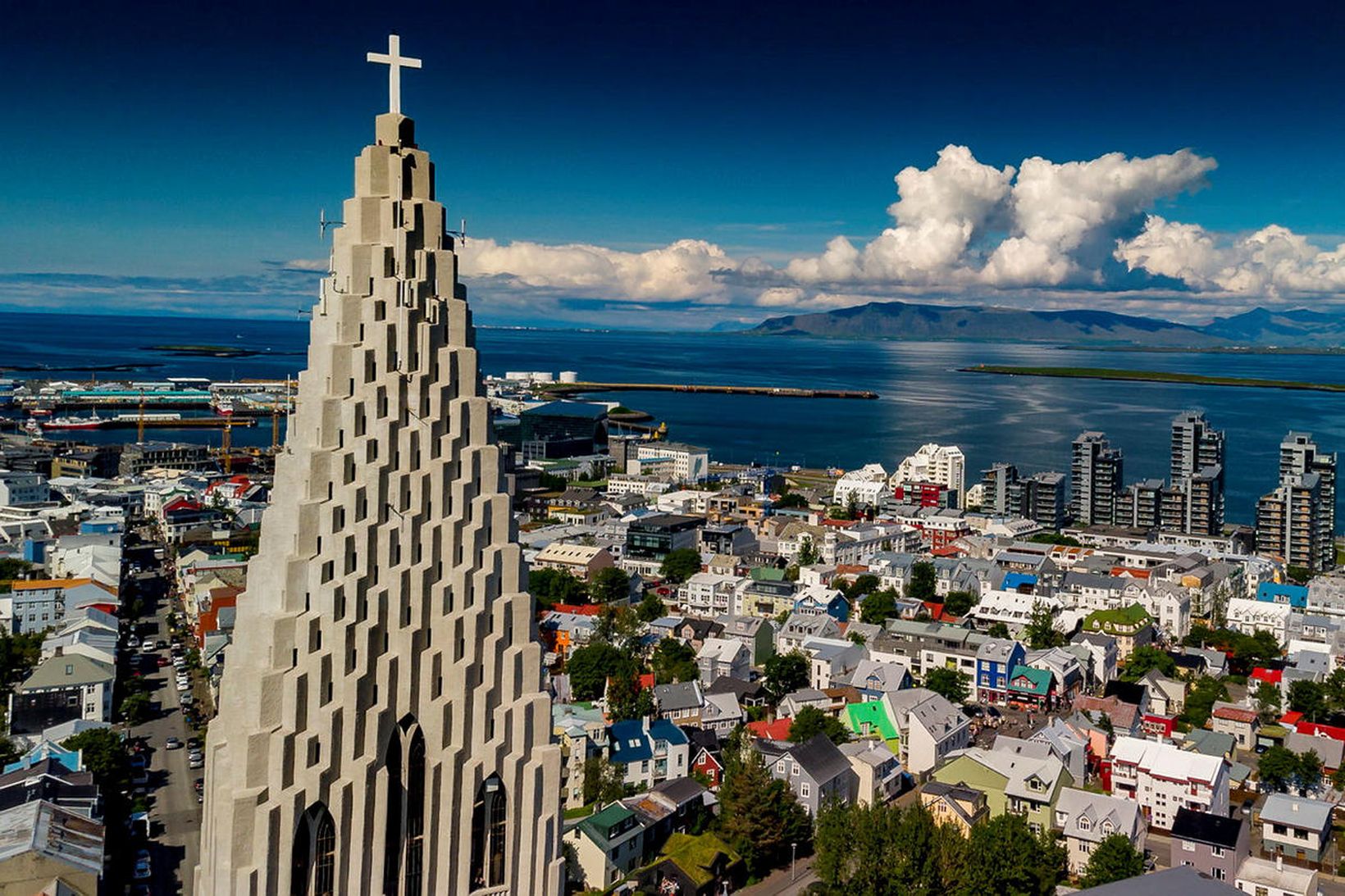 Horft yfir miðborgina. Mynd úr safni.