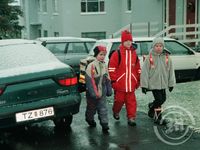 Skólabörn á Akureyri