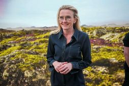 Heiða Björg Hilmisdóttir, borgarstjóri Reykjavíkur, ræddi við blaðamann í nýjum sýningarsal Perlunnar.