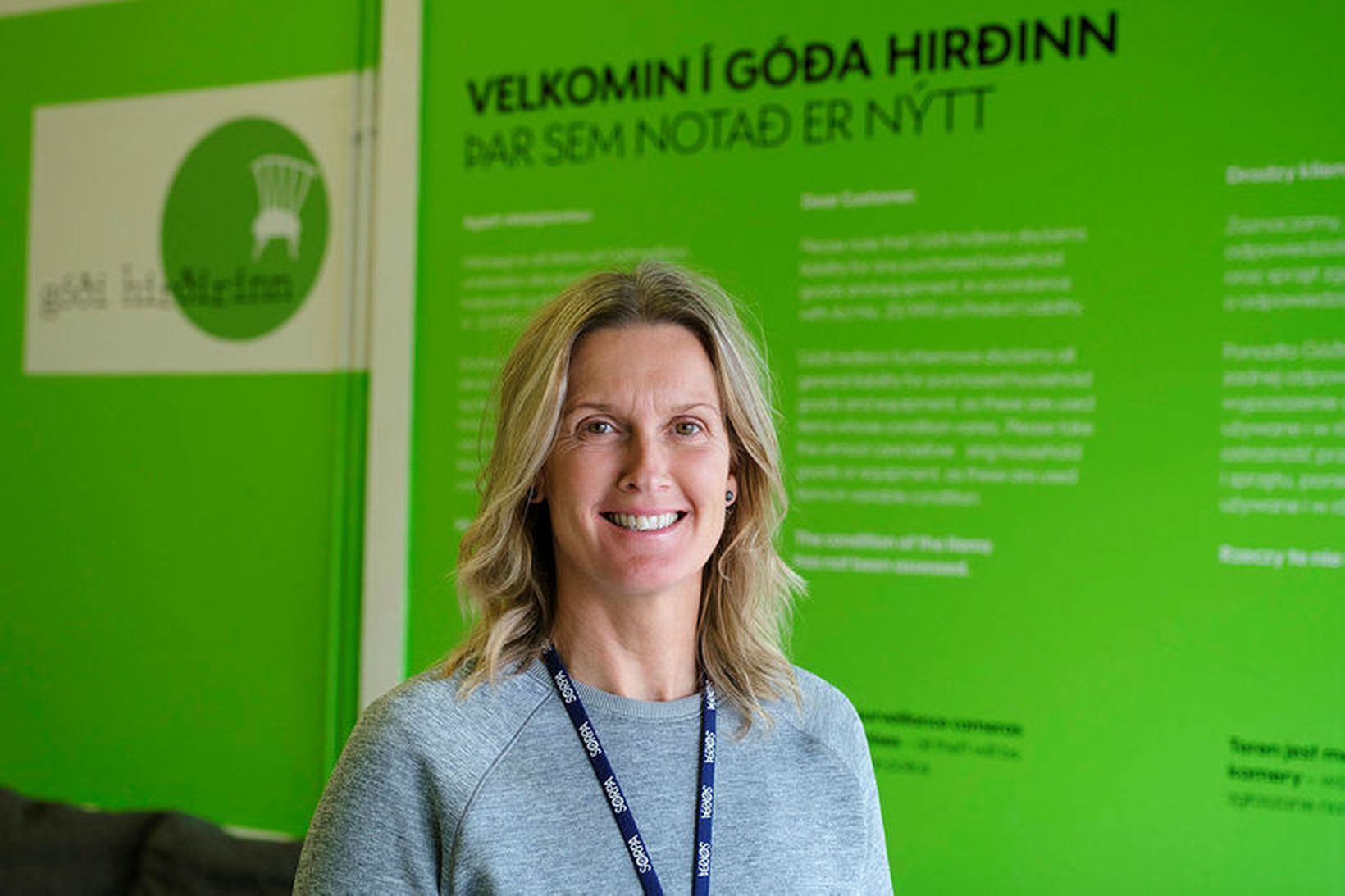 Ruth Einarsdóttir rekstrarstjóri Góða hirðisins.