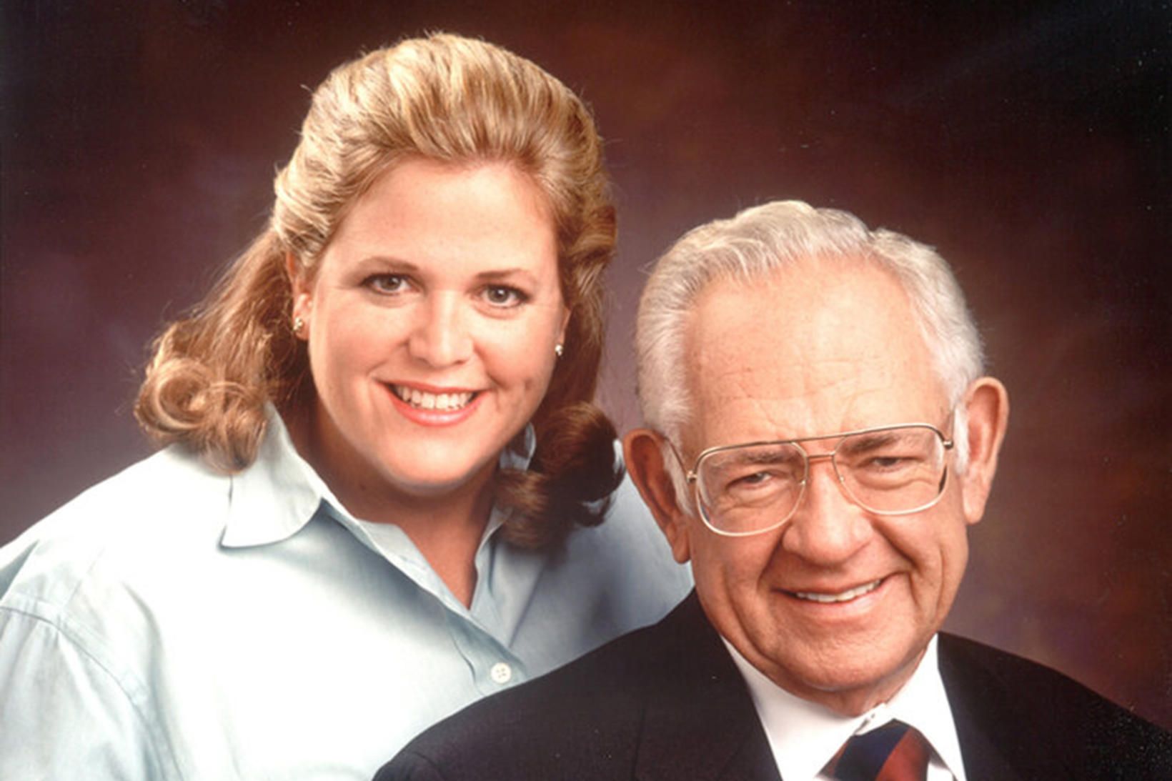 Wendy og faðir hennar sem lést árið 2002.