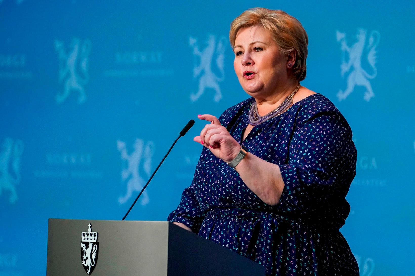 Erna Solberg, forsætisráðherra Noregs.