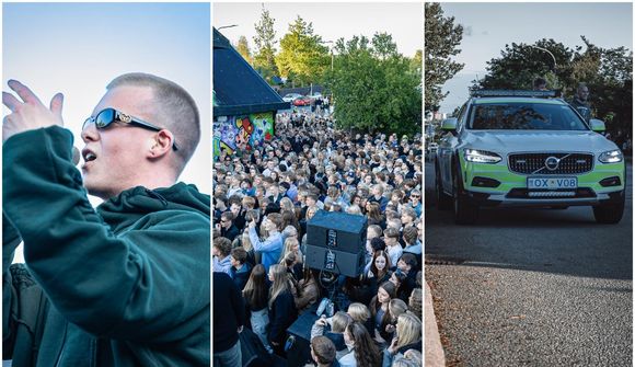 Lögreglan lokaði götum fyrir æsta aðdáendur Birnis