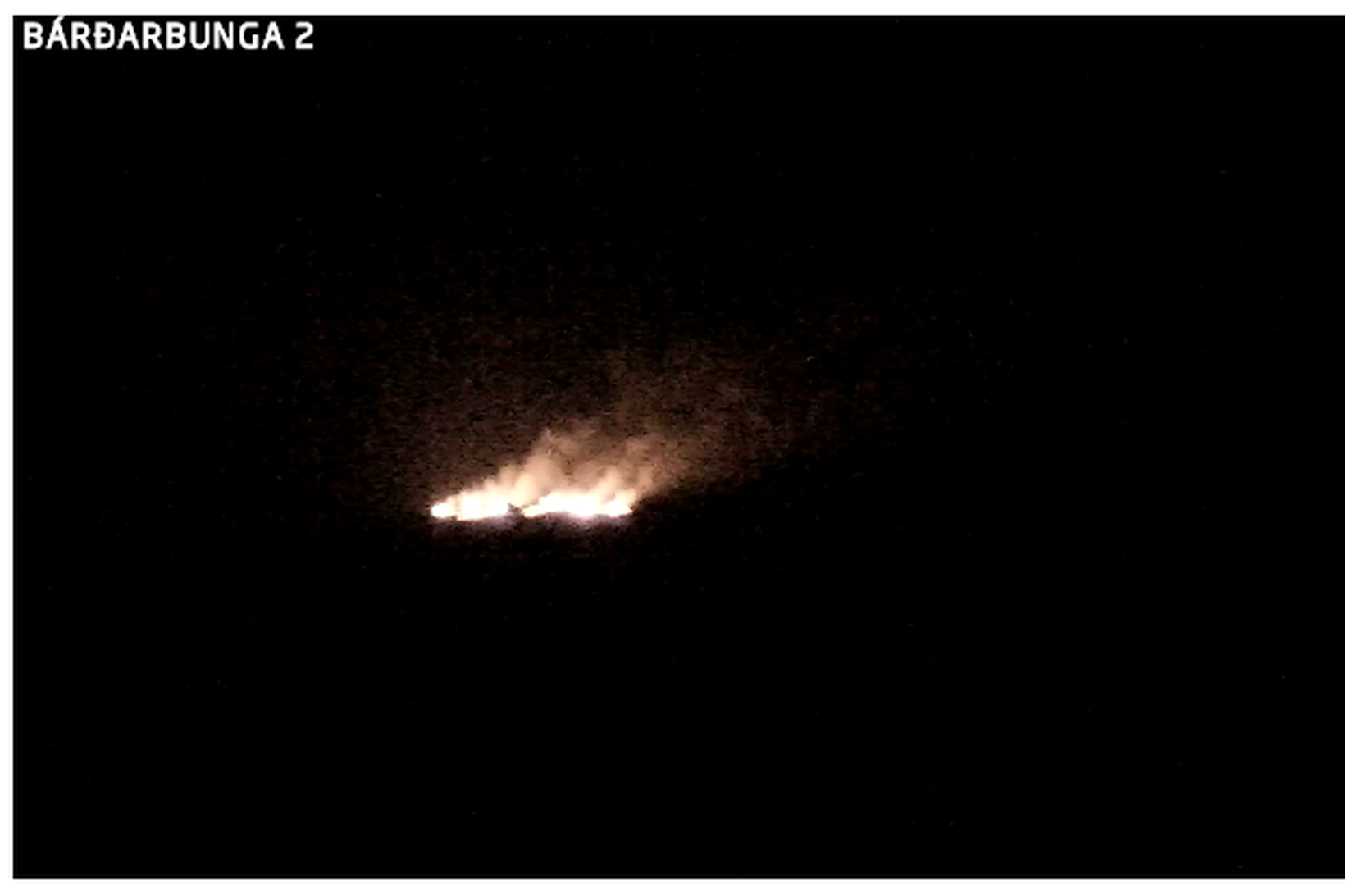 The eruption from webcam 2