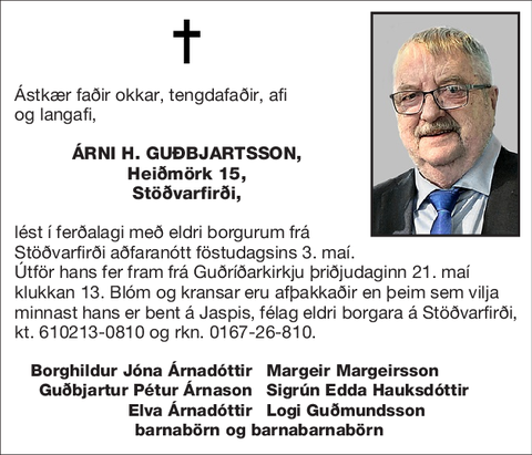 Árni H. Guðbjartsson,