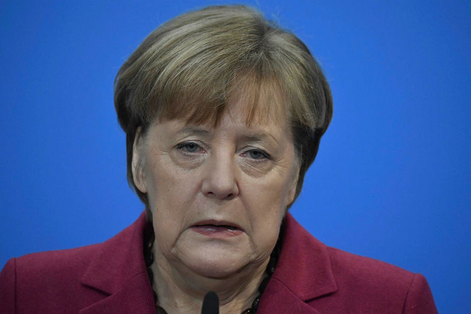 Angela Merkel Þýskalandskanslari. Stjórnmálaskýrendur eru bjartsýnir á að stjórnarmyndunarviðræður flokks …