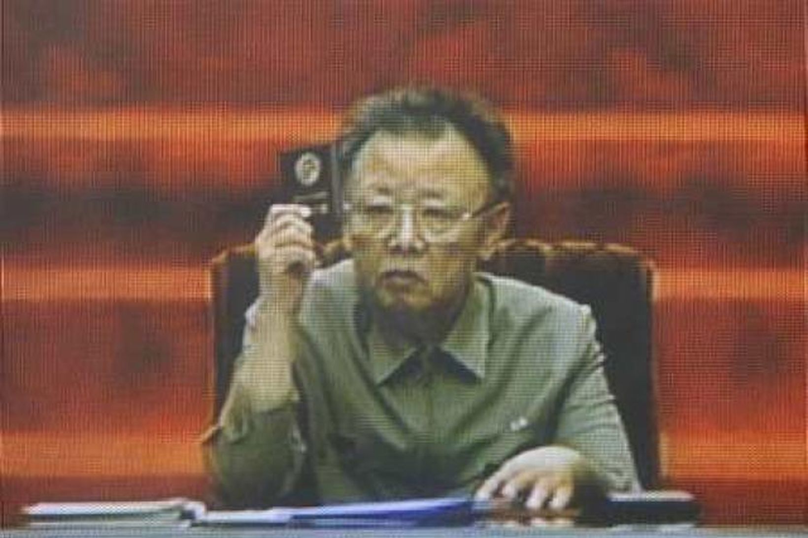 Leiðtogi Norður Kóreu, Kim Jong-il.