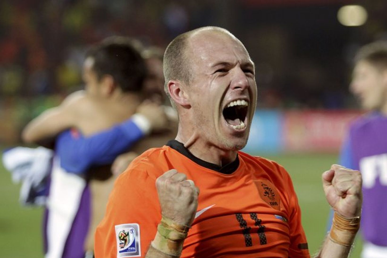 Arjen Robben verður í eldlínunni með Hollendingum í kvöld.