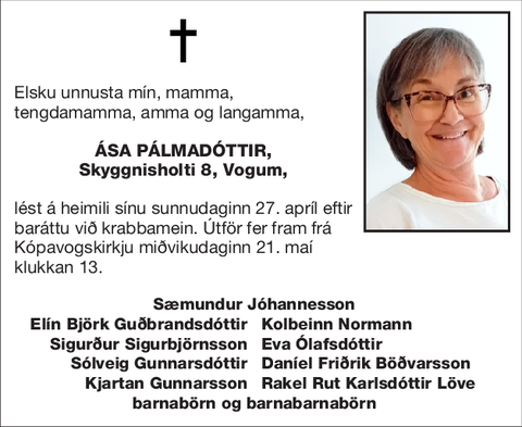 ÁSA PÁLMADÓTTIR,
