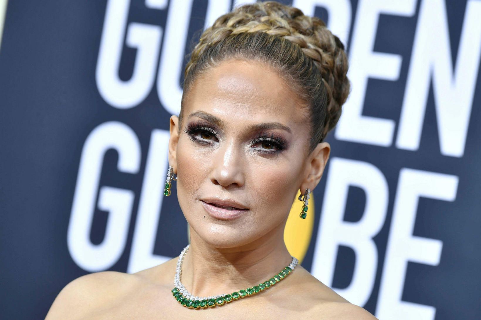 Jennifer Lopez á Golden Globe-verðlaunahátíðinni 2020.