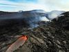 The picture is taken at the eruption site yesterday.